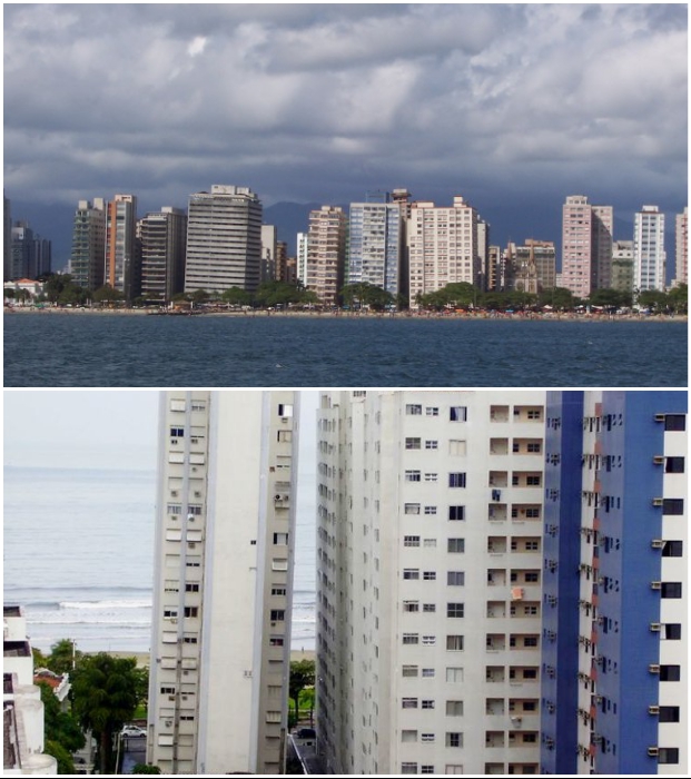 Просчеты инженеров-строителей превратили бразильский город в «заповедник падающих домов» (Сантос, Бразилия).