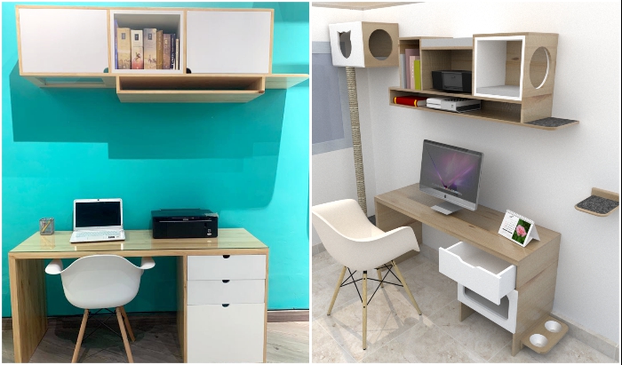 Домашний офис можно оформить и так (Estudio Praga от компании CatLife).