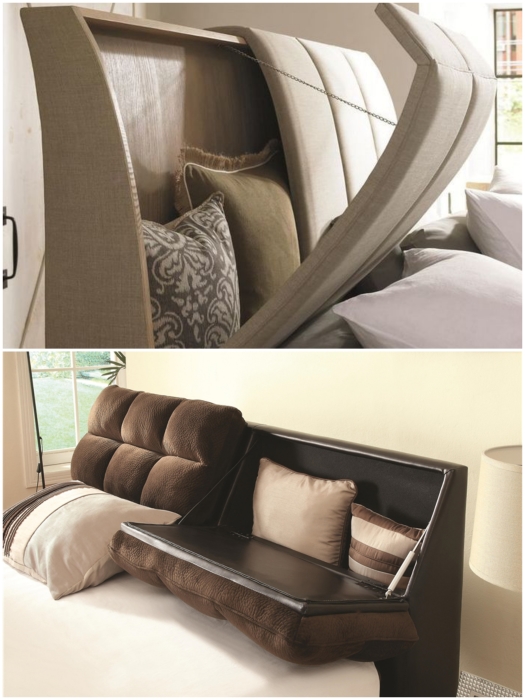 Кровати со встроенными системами хранения можно приобрести и в мебельном салоне. | Фото: mychildroom.ru/ pinterest.com.