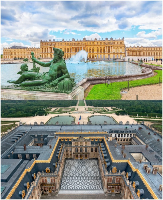 Королевский дворец Версаля насчитывает 2,3 тысячи комнат и залов.