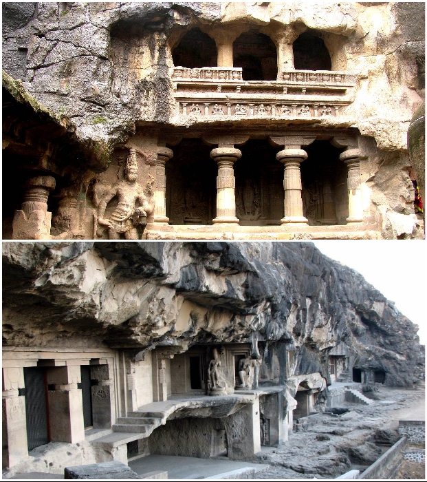 Пещерный комплекс Эллоры входят в Список всемирного наследия ЮНЕСКО (Индия).