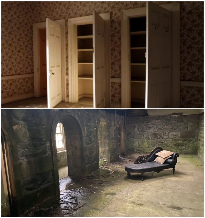 Антикварная мебель и обои, которые выбирала сама Коко Шанель до сих пор напоминают о былой роскоши («Rosehall Estate», Шотландия). | Фото: tourister.ru.