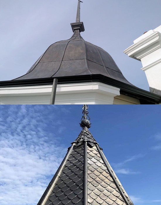Крыши католических храмов чаще всего покрывали свинцом.