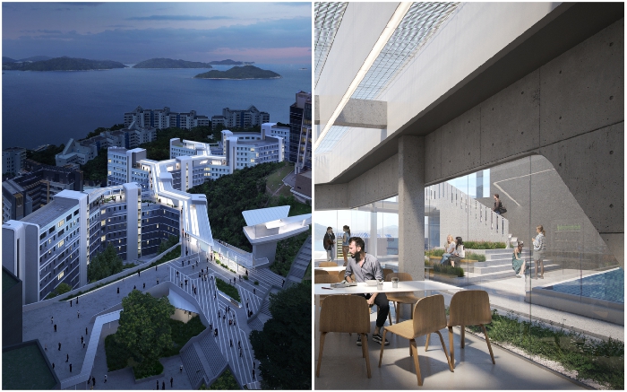 Архбюро Захи Хадид представило концепт ультрасовременного студенческого городка в Гонконге (концепт студгородка HKUST).