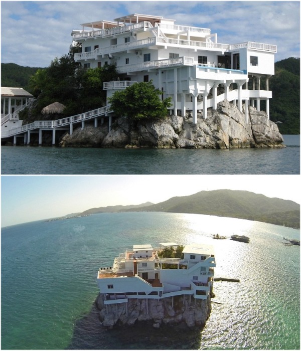 Villa on Dunbar Rock – эксклюзивный дайвинг-курорт на скале среди вод Карибского моря. uniqhotel.ru.