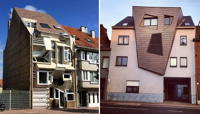 Высокий и узкий дом в Бельгии