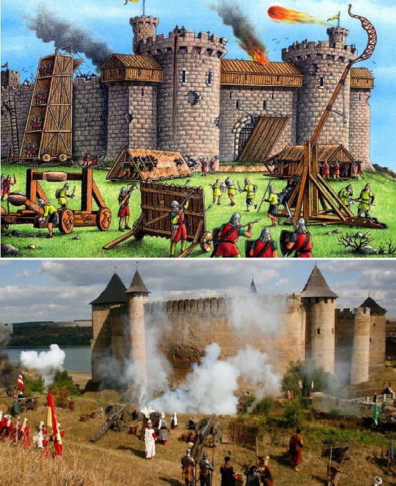 Не всегда такие орудия могли успешно применить во время осады замка.