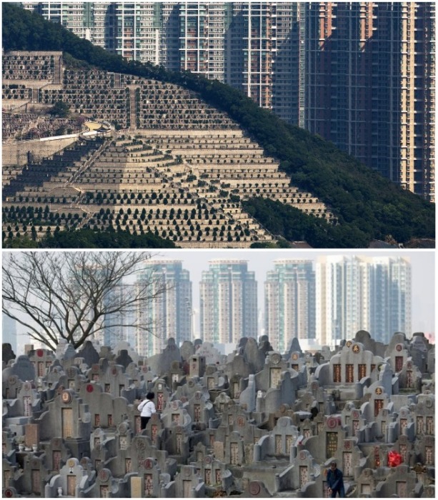 На территории Гонконга уже нет мест даже для создания колумбариев. | Фото: vestifinance.ru/ Finbarr Fallon.