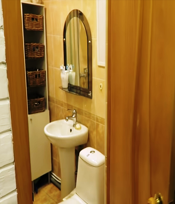 Ванная комната после преобразования. | Фото: youtube.com.