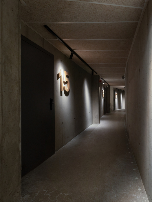 Чтобы попасть в конференц-зал или в ресторан, придется прогуляться по подземному коридору («Культурный ландшафт Эйны», Норвегия).