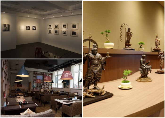 В необычном здании находится Ebisu East Art Gallery и несколько ресторанов (Токио).