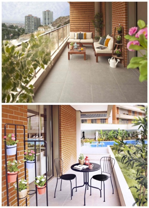 Некоторые апартаменты имеют небольшие балконы, которые стали идеальными зонами отдыха на открытом воздухе (ЖК «Висячие сады», Турция). | Фото: projeprestij.com.
