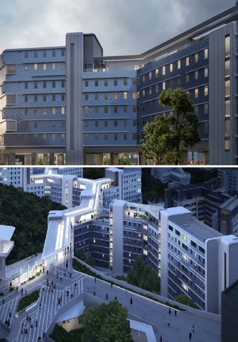 Строительство кампуса планируют закончить в 2023 г. (концепт студгородка HKUST).