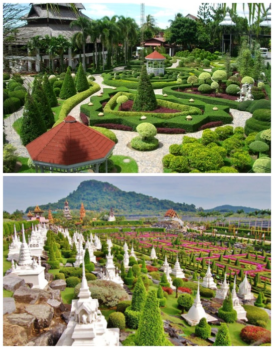 Nong Nooch Tropical Garden – этот чудо-сад создан в европейском стиле, украшенный тайскими архитектурными элементами (Таиланд). | Фото: webmechta.com.