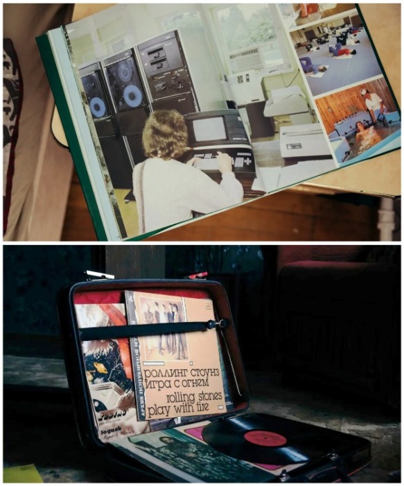 Книги, журналы и проигрыватель с грампластинками помогут жильцам больше узнать о событиях 80-х г. | Фото: nastroy.net.