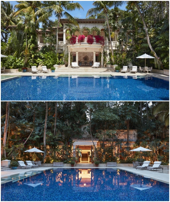 Каждая вилла курортного комплекса Gemini wide имеет свой бассейн и зоны отдыха (Manalapan, Флорида).