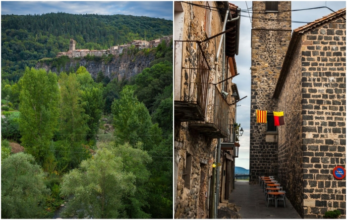 Средневековый городок с одной улицей привлекает множество туристов (Castellfollit de la Roca, Испания). | Фото: life4trip.ru.