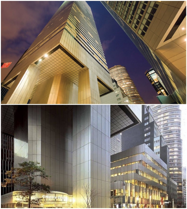 В 2002 г. одну из колонн усилили щитами из стали и меди для защиты здания от возможного теракта (Сiticorp Center, Манхэттен).