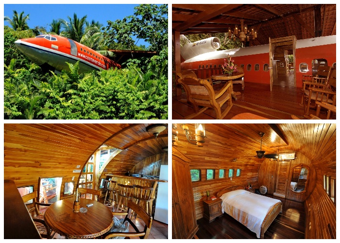 Боинг 727 превратили в президентский люкс (Hotel Costa Verde, Коста-Рика). | Фото: travel-news-photos-stories.com.