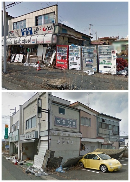 Жители города Намиэ бросили все, убегая от радиационной опасности (Япония).