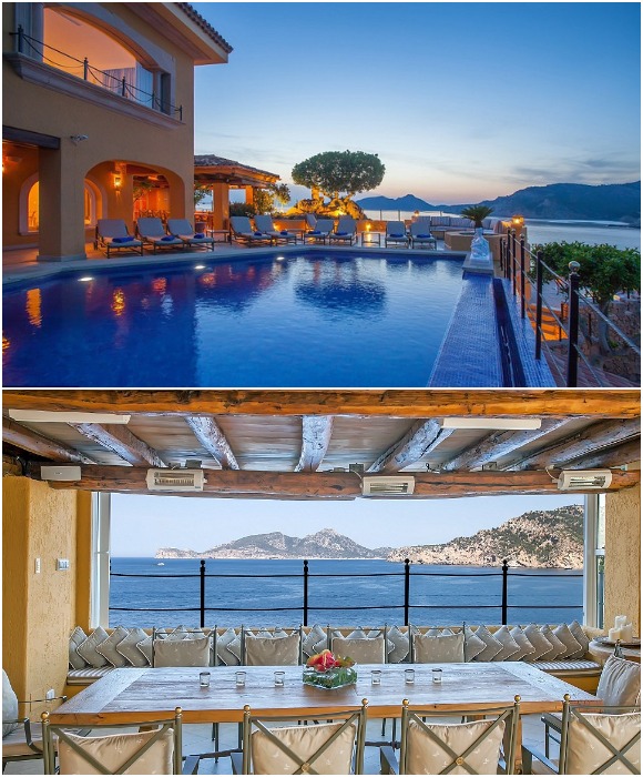Теперь панорамный бассейн и летняя веранда может радовать всех желающих, только придется оплатить проживание в фешенебельном отеле (Castillo Mallorca, Испания).