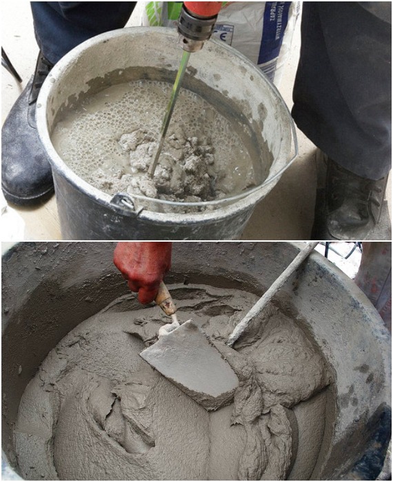 Замес песчано-цементного раствора – ответственный процесс, от которого зависит долговечность изделия.