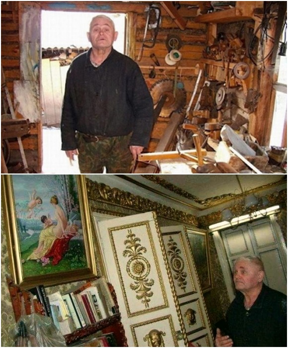 Владимиру Акулову понадобилось более 40 лет, чтобы сельский дом превратить в филиал Эрмитажа.