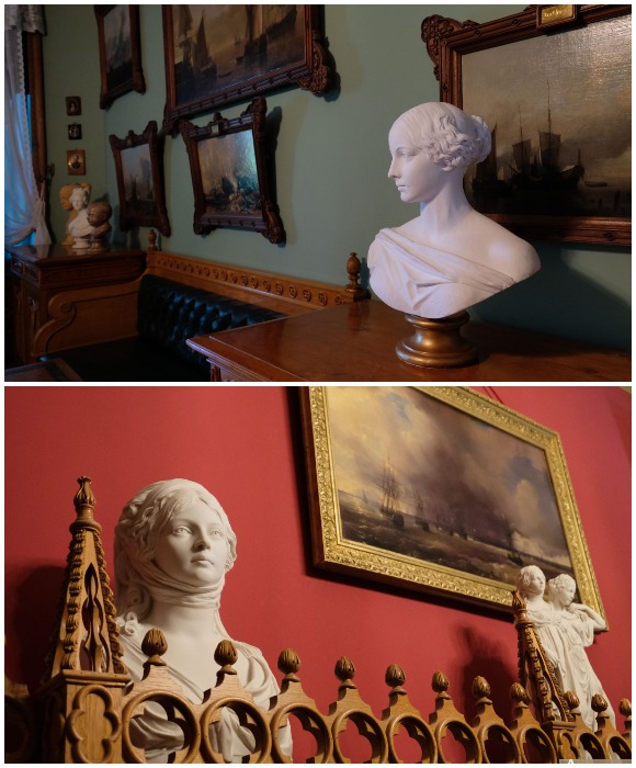 Скульптурные портреты членов семьи в кабинете императора Николая I (Дворец «Коттедж», Александрия).