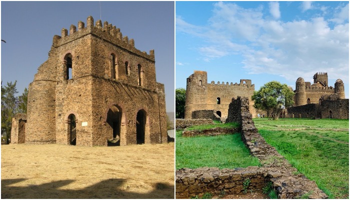 Бомбардировки во время Второй мировой войны нанесли непоправимый урон исторической столице Эфиопии и императорскому архитектурному комплексу (Fasil Ghebbi, Эфиопия).
