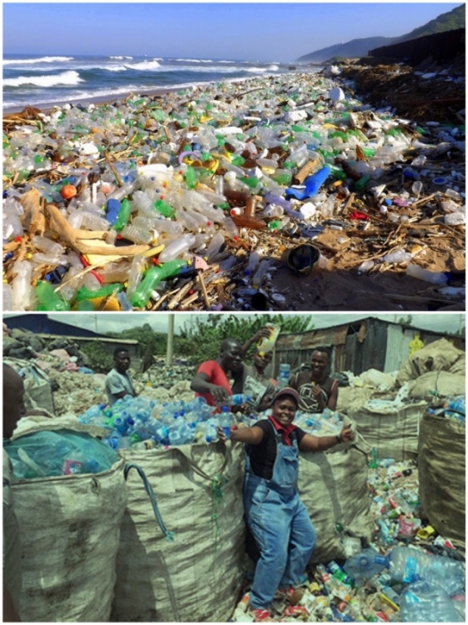 Горы пластика, приносящего водами Индийского океана, вдохновили на разработку практичного и полезного для страны способа борьбы с загрязнением.