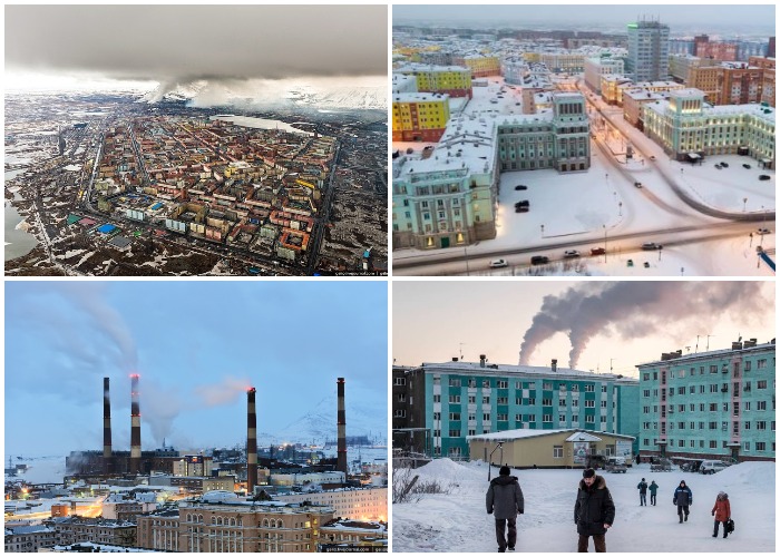 Норильск – крупнейший индустриальный город мира, расположенный за Полярным кругом (Красноярский край).