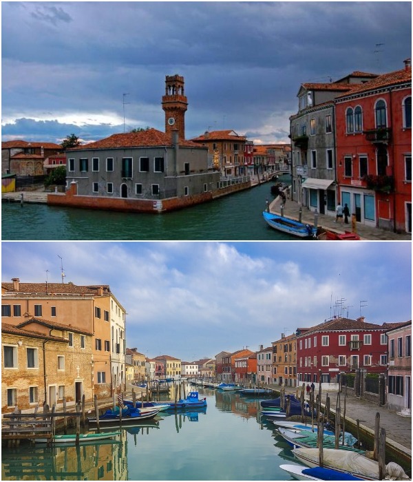 На острове Мурано есть свой Гранд-канал, но не им славится одноименный городок (Италия). | Фото: italy4real.com.