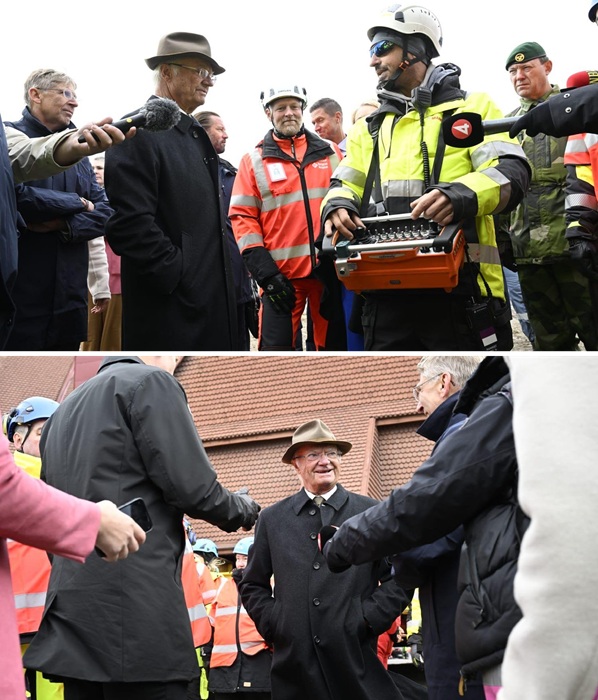 Король Карл Густав присутствовал на завершающем этапе переезда церкви. Король Карл Густав присутствовал на завершающем этапе переезда церкви.