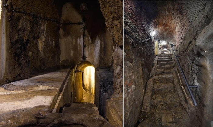 Процветание торговли подтолкнуло на создание еще двух ярусов подземных хранилищ, соединенных между собой системой коридоров, переходов и крутых лестниц (Jihlavské podzemí, Чехия).
