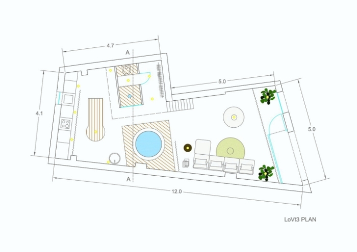 План-чертеж первого этажа жилого дома, где находилось большое заброшенное помещение. | Фото: slobodnadalmacija.hr.