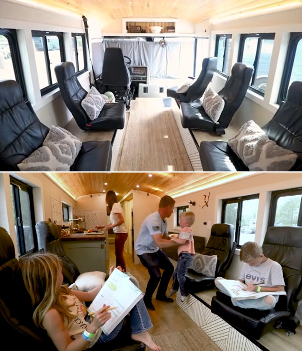 В гостиной установили кресла с ремнями безопасности. В гостиной установили кресла с ремнями безопасности.