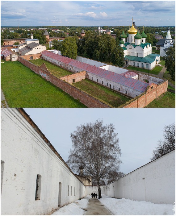 Тюремный корпус на территории Спасо-Евфимиев мужского монастыря в Суздале.