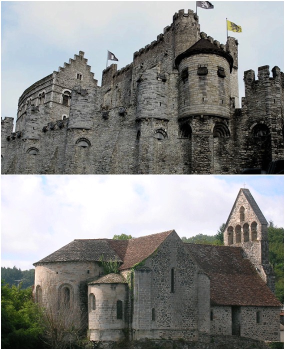 Романский стиль в крепостном и замковом строительстве.