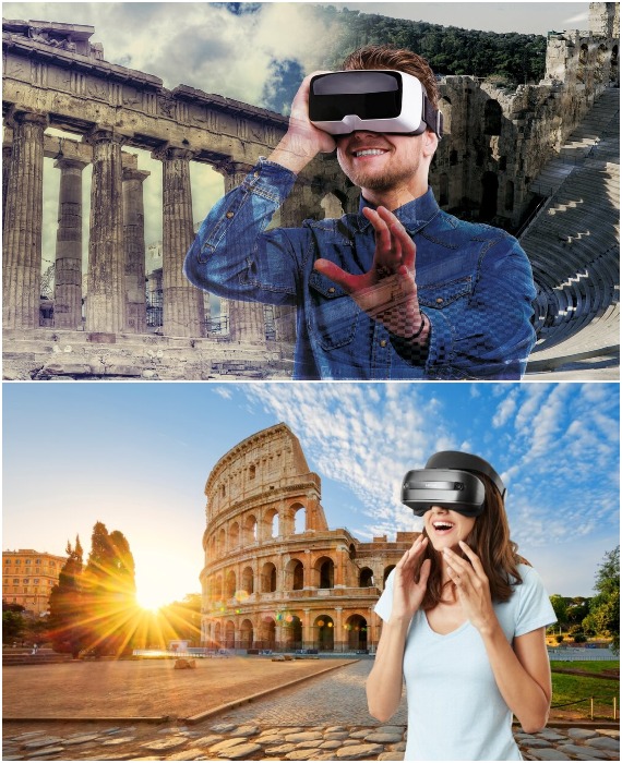 Технология виртуальной реальности с массой приложений поможет перенестись в любое место и оказаться среди руин любых археологических памятников.