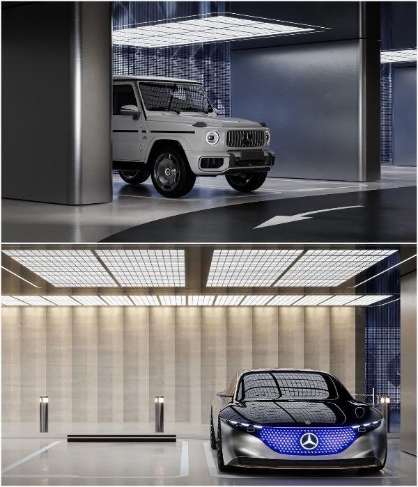 Подземная 4-уровневая парковка. Подземная 4-уровневая парковка.