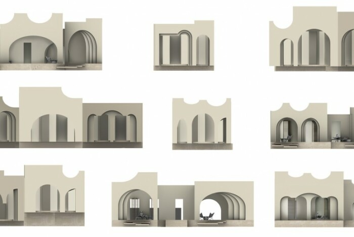 Из добытой горной породы постоят отдельные апартаменты, с разнообразными фасадами (концепт GAD Cappadocia Hotel & Spa). | Фото: architectmagazine.com.