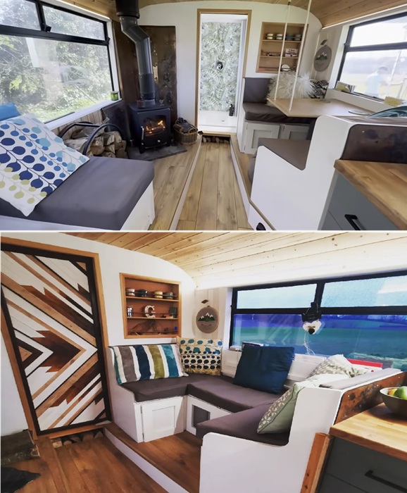 Зона отдыха на нижнем уровне.