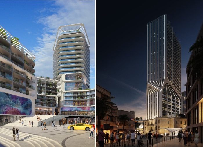 Обновленный квартал станет раем для шопоголиков и любителей развлечений (концепт Mercury Towers, Мальта).