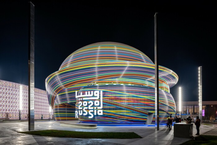 Павильон России на Dubai Expo 2020 стал ярким символом русского авангарда и бесконечного процесса познания. | Фото: © Илья Иванов.