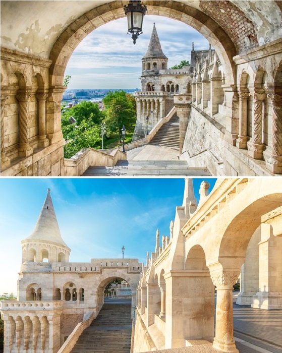 «Рыбацкий бастион» стал порталом, соединяющим живописный ландшафт с древнейшей святыней Будапешта, с церковью Святого Матьяша, в которой короновали королей Венгрии (Fisherman's Bastion, Венгрия).