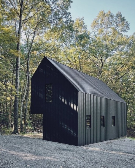 Эффектная загородная резиденция в заповедной зоне Кэтскилла (Catskills Cabin, США). | Фото: newatlas.com.