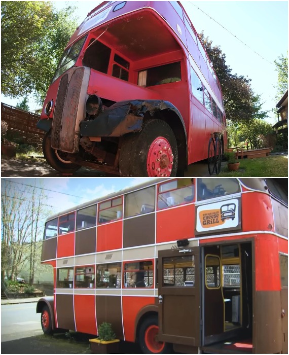 10 лет автобус был необычной закусочной.