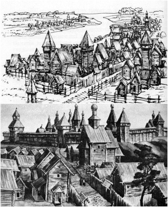 Все поселения Киевской Руси были построены из дерева, даже если это были главные города княжеств.