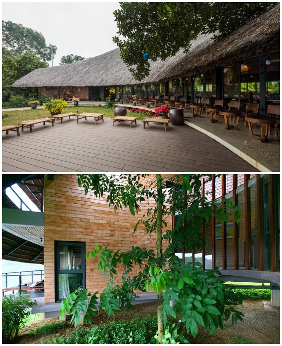 Во время проектирования учитывалось расположение деревьев, которые нужно было сохранить в полном объеме (Mr. Hung’s house, Вьетнам).