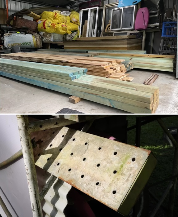 Для строительства дома использовалась восстановленная древесина и различный хлам. Для строительства дома использовалась восстановленная древесина и различный хлам.